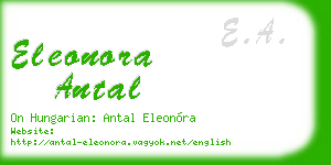 eleonora antal business card